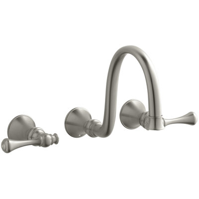 Revival Double Handle Wall Mounted Tub Spout Trim