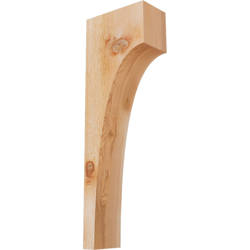 Huntington Corbel, H 24 po x l 4 po x P 8 po, Sciage brut, Cèdre rouge