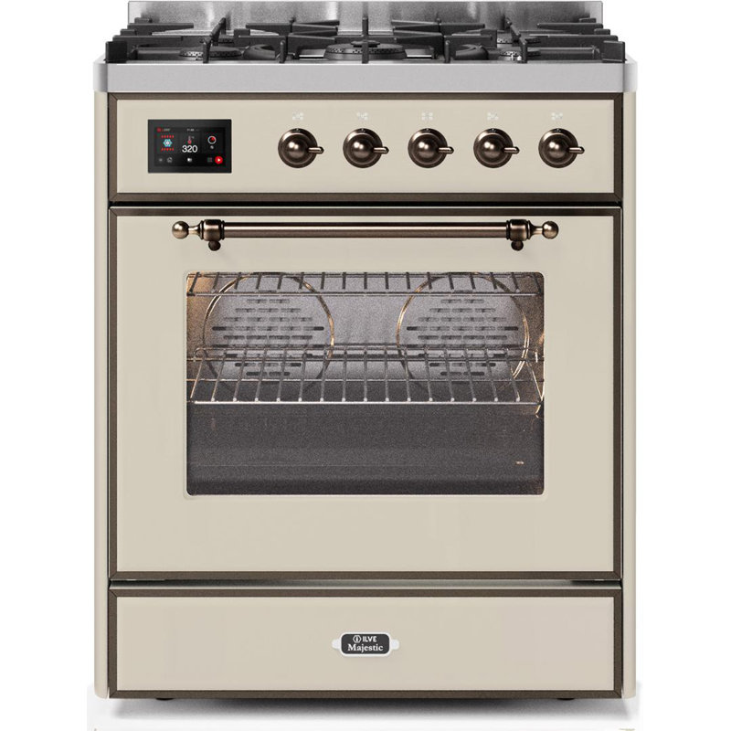 Majestic II 30" 2.3 cu. ft. Freestanding Dual Fuel Range, Midnight Blue/Bronze, Liquid Propane
