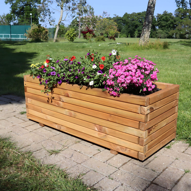 1.2m Pine Raised Trough Planter