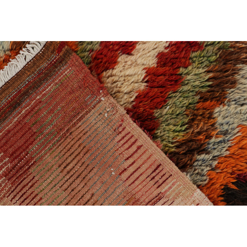 One-of-a-Kind 3'9" x 9'5" Hand Knotted Area Rug