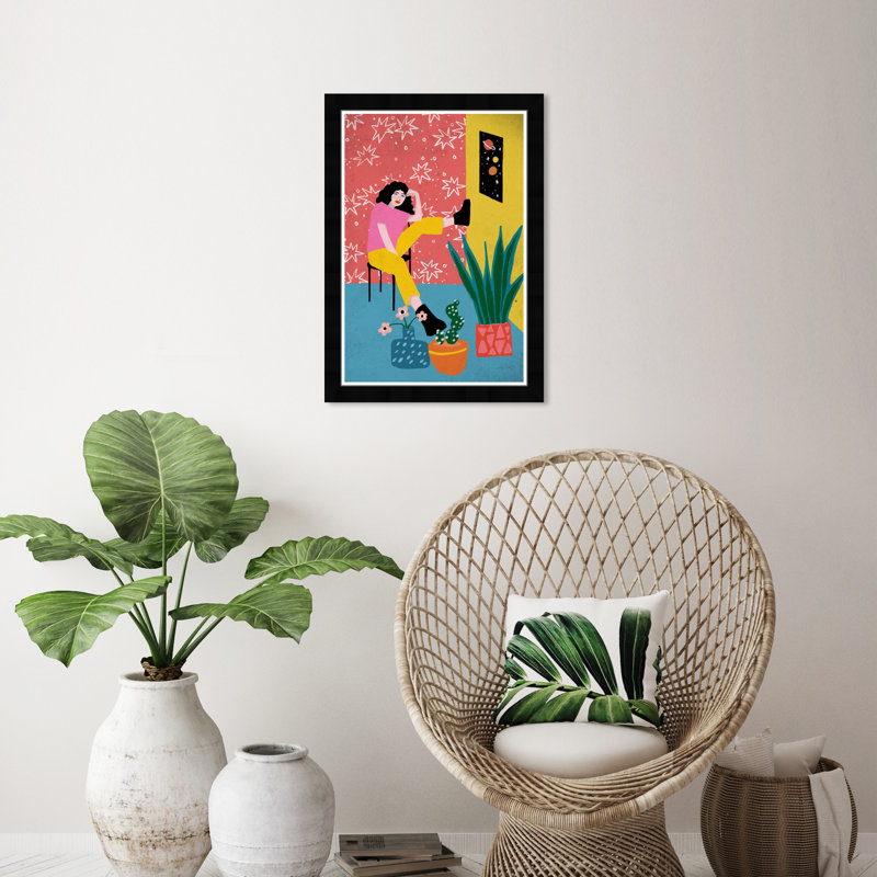 Home with My Plants - Impression sur cadre photo