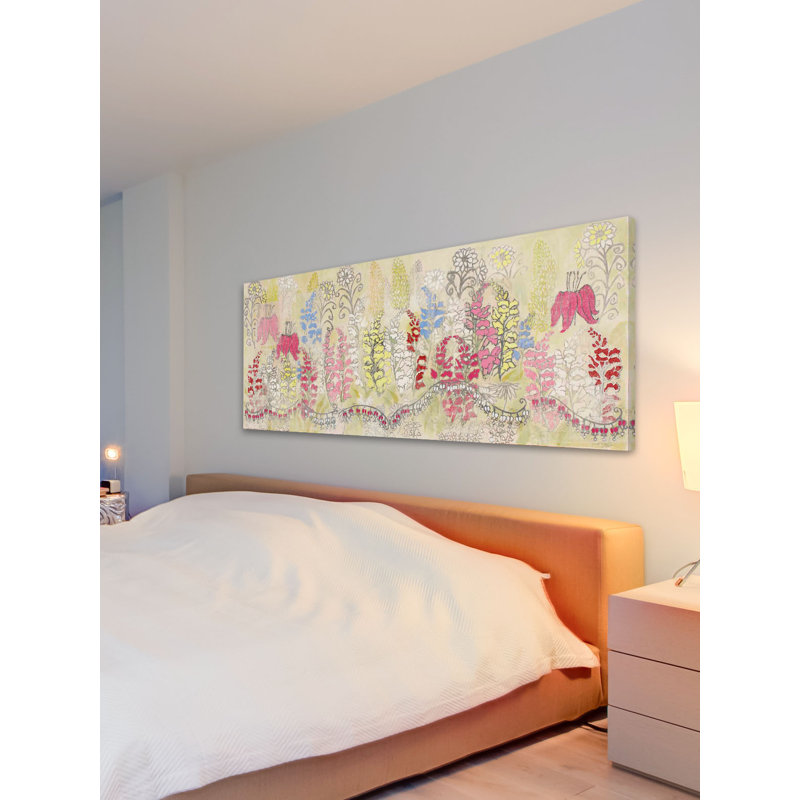 « snapdragons » par maria pezzano, reproduction d’art sur toile tendue, H 10 po x l 30 po
