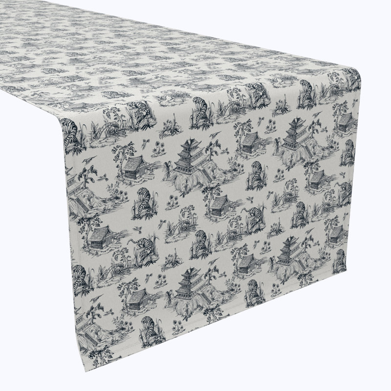Fabric Textile Products, Inc. Table Runner, 100% Cotton, Floral 184, 16" x 72"