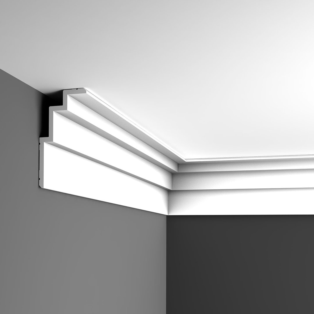 7-1/2 in x 3-15/16 in x 78-3/4 in Primed White Plain Polyurethane Crown Moulding Orac Decor