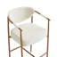 Upholstered Counter Stool with Metal Frame-118574581