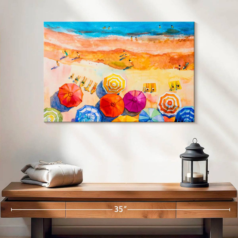 Alvord Vacation At The Beach, 16" H x 24" W