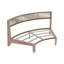 Ensemble de canapé modulaire courbé pour 6 personnes avec tables d'appoint-131564440