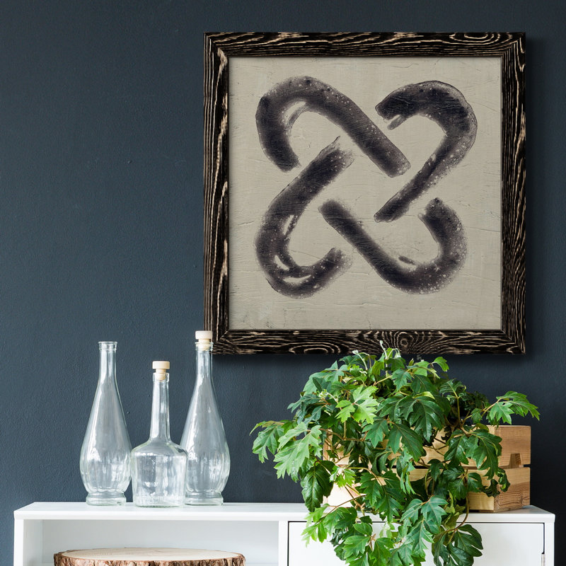 Toile encadrée The Seven Principles I-Premium - prête à être accrochée, H 31,5 po x l 31,5 po x P 1,5 po, Noir