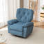 Fauteuil inclinable relaxant, molleton artificiel doux, rembourré, oscillant, poche latérale-1337520700