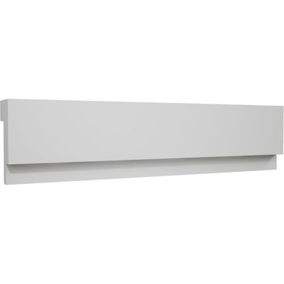 H 2 1/2 po x P 1 1/8 po x L 96 po, garniture de capuchon artisanal en PVC TrueCraft, blanc