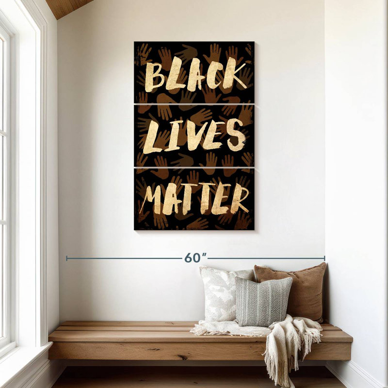 BLM Hands Pattern, 45" H x 28" W