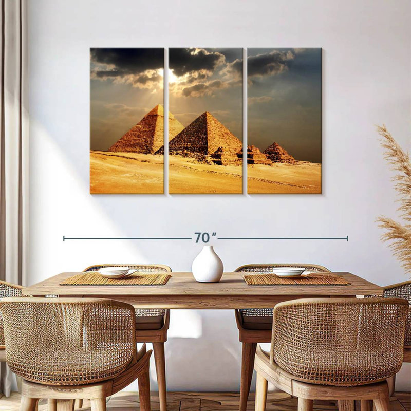 Adella Giza Pyramids, 36" H x 57" W