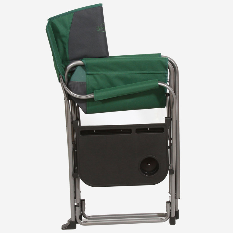 Chaise de réalisateur portable pliante, Vert / noir