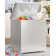 5.0 Cu.Ft. UltraHygeinic Chest Freezer with Removable Storage Basket, Garage-Ready Deep Freezer with Adjustable Temperature Controls(-7.6°F~6.8°F ), Top Open Door,Quiet 32dB (White)