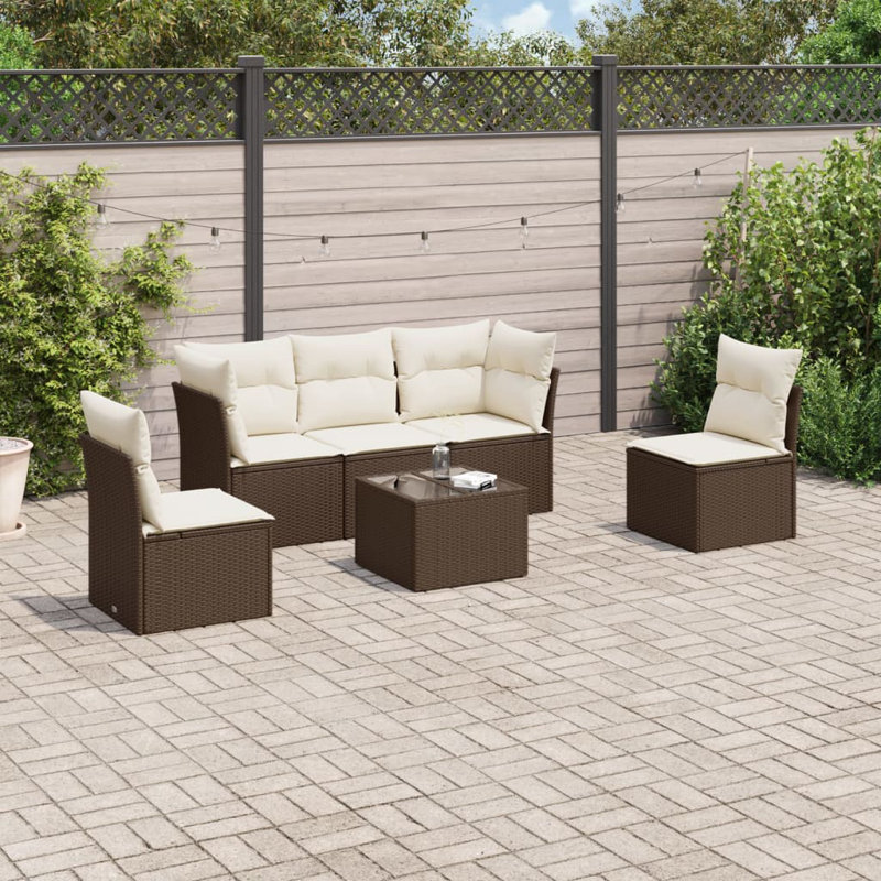 Vidaxl Garden Sofa Set Poly Rattan Medium Modular