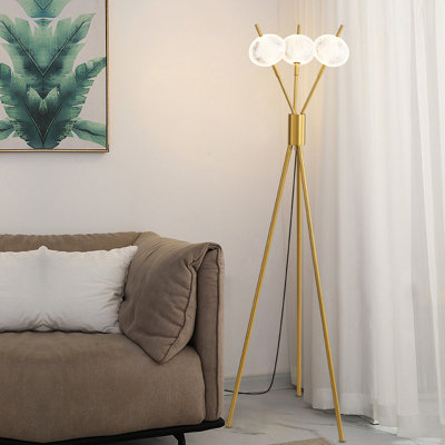 Zanyiah 65'' LED Tripod Floor Lamp with Outlet