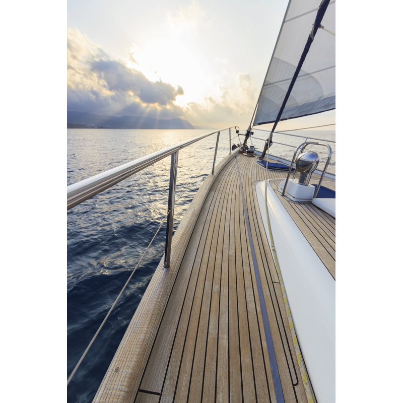 Yacht Sailing - Photographie sur toile tendue, L 12 po x H 18 po