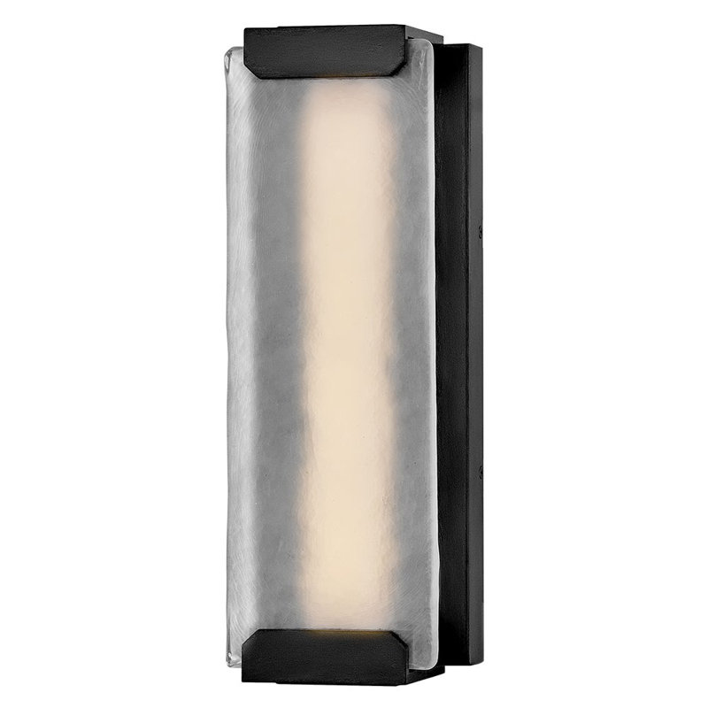 Zayde 6" W LED Outdoor Wall Lantern, Black