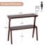 Table de bout mince Nekayla avec pieds en bois massif-1006021169