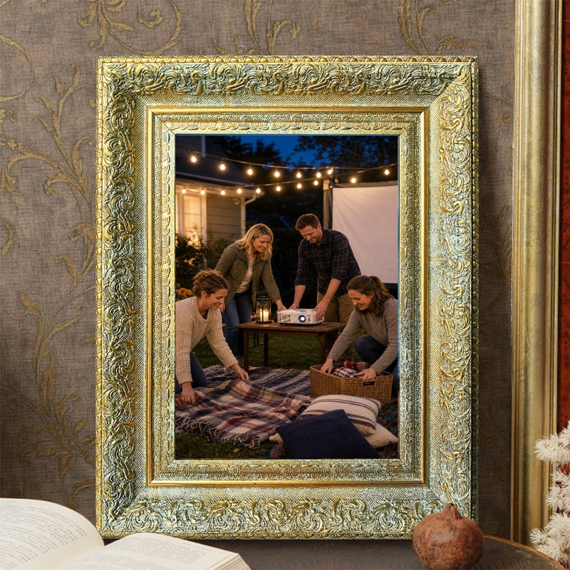 Cadre photo de table antique 1 PC 11 "x 14" avec affichage horizontal ou vertical, Antique Gold, 1, L 11 po x H 14 po