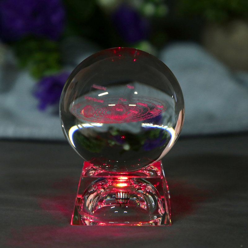 Boule K9 Crystal, 5.12" H x 3.15" W x 3.15" D