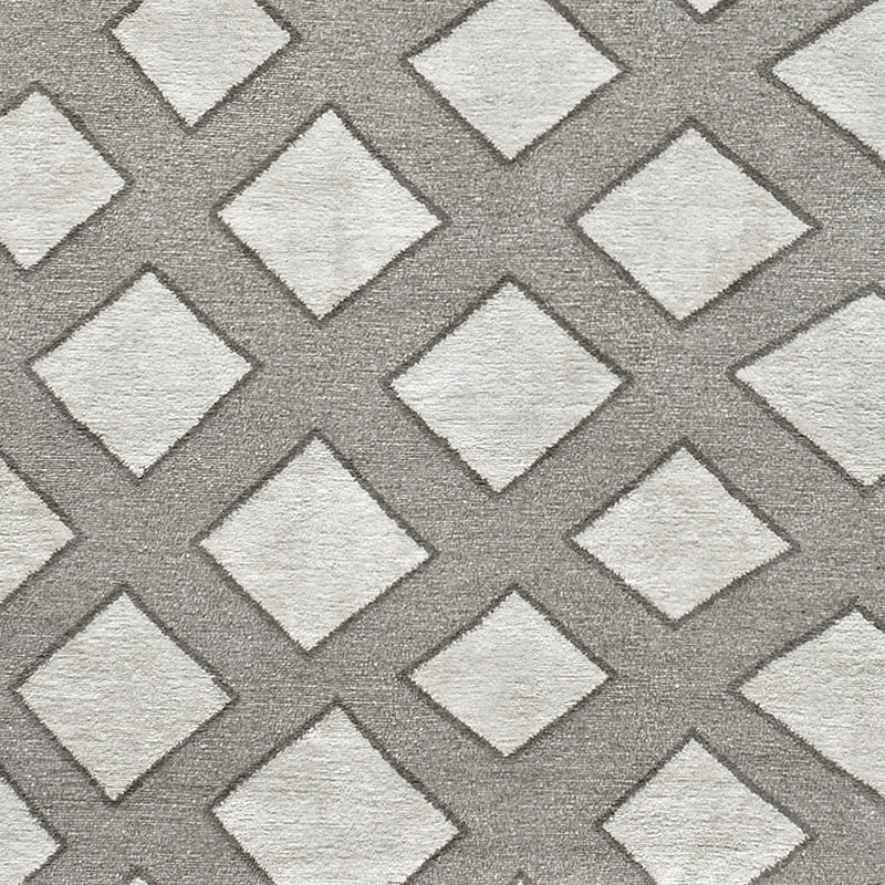 Linen Geometric Indoor Rug, Rectangle 4' x 6'