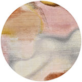 Hand Woven Silk and Wool Abstract Area Rug