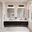 Applique murale moderne à 3 lumières de 18 pouces pour salle de bain