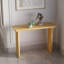 Console moderne en bois massif avec pieds cannelés - finition naturelle, table d'entrée pour vestibule ou couloir, style maison de campagne-1282222856