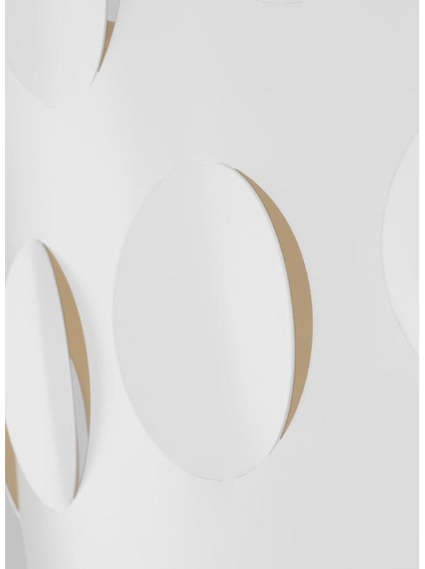 Dottie 4 - Light Flush Mount, Burnished Brass