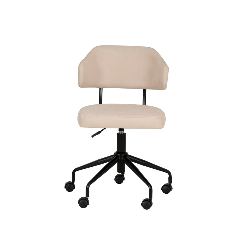 Tessa Swivel Office Chair, Beige