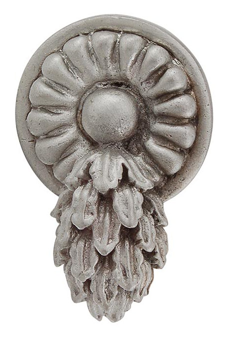 Poignée fantaisie Sforza 1,25 po, Nickel satiné, H 1,5 po x l 1 po x P 1,25 po