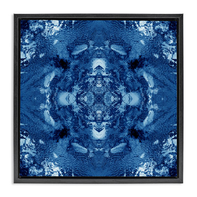 Cadre flottant bleu et blanc par El Perkin