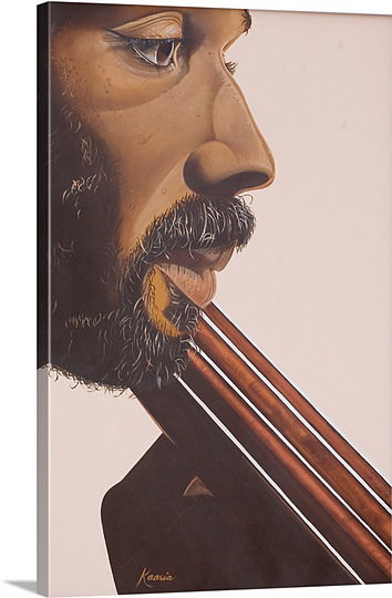 Annelis Base Player IV, 2007 par Kaaria Mucherera, reproduction d'art sur toile, H 30 po x l 20 po x P 1,25 po