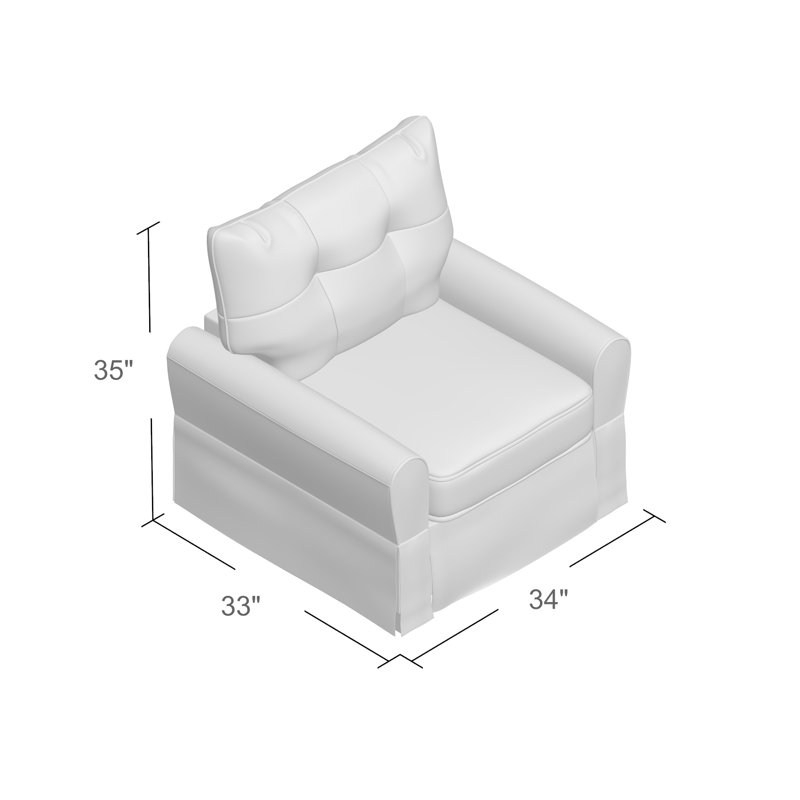Smith Upholstered Armchair, Greenwich Ivory