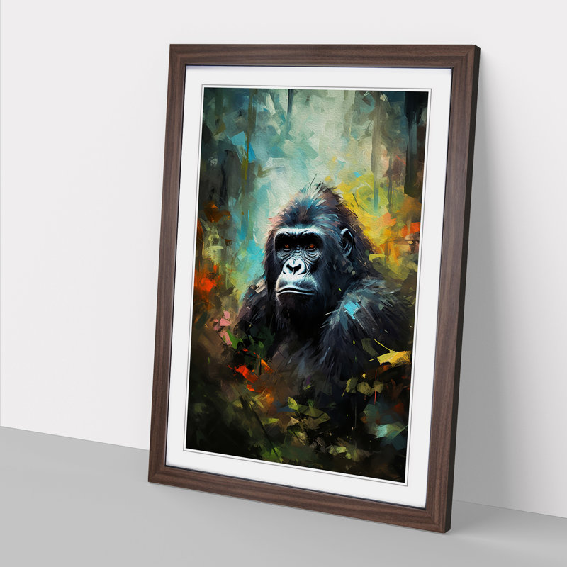 Gorilla Impressionism - Framed Print