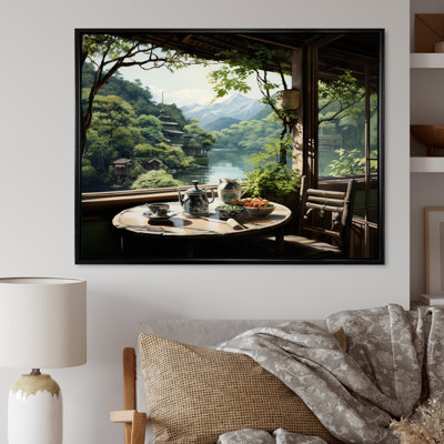 Japan Art Teahouse Serenity - Japan Art Wall Art