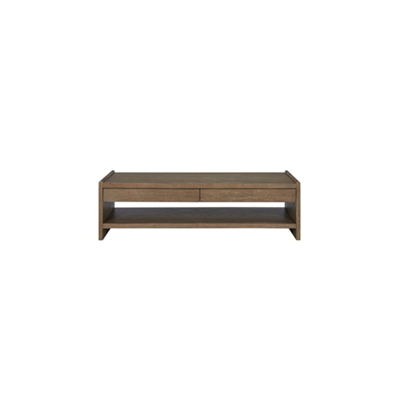 Table basse à 2 tiroirs en bois