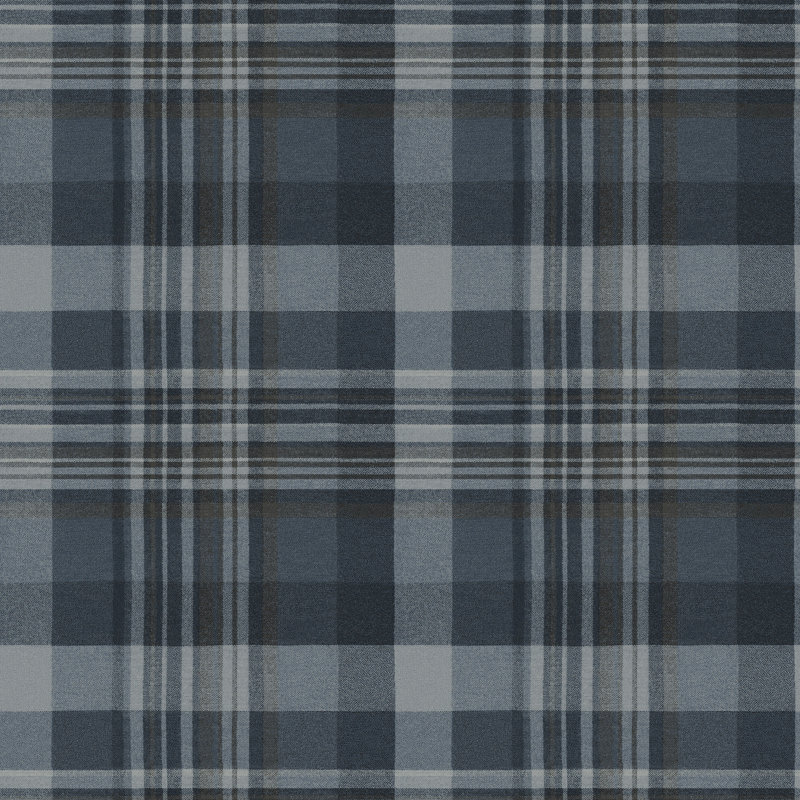 Papier peint à carreaux Dutton, Bleu