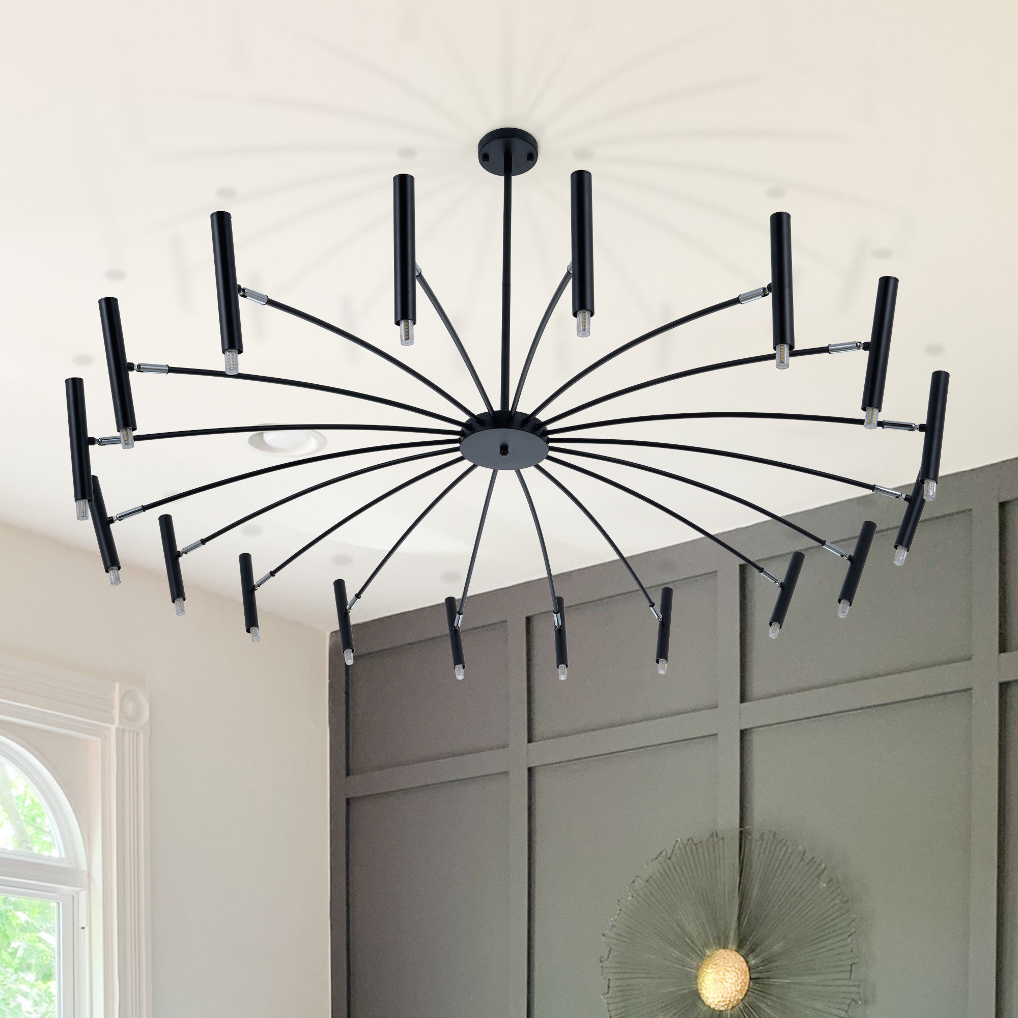 Havanna 18 - Light Iron Modern Linear Chandelier