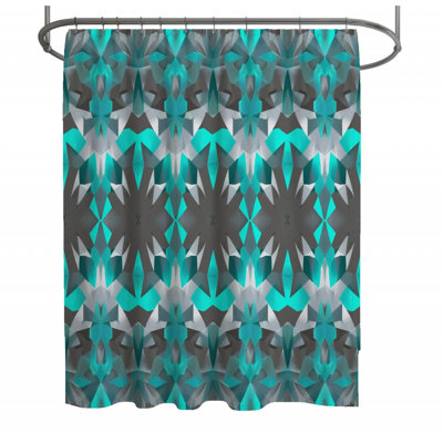 Geometric Shower Curtain -  Art Bathroom Decor-13124