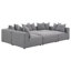 Canapé modulaire rembourré 6 pièces Gris-1113057839