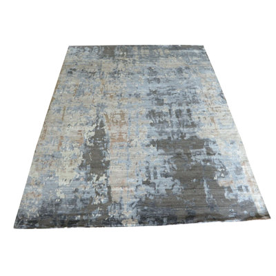 One-of-a-Kind 8' X 10'1" Silk Area Rug in Gray