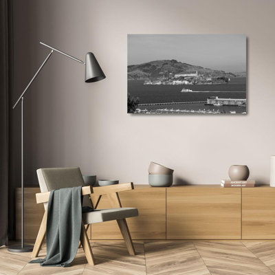 «Breakwater Bay Highsmith, Carol», reproduction d'art sur toile tendue: Alcatraz Island, San Francisco, Californie