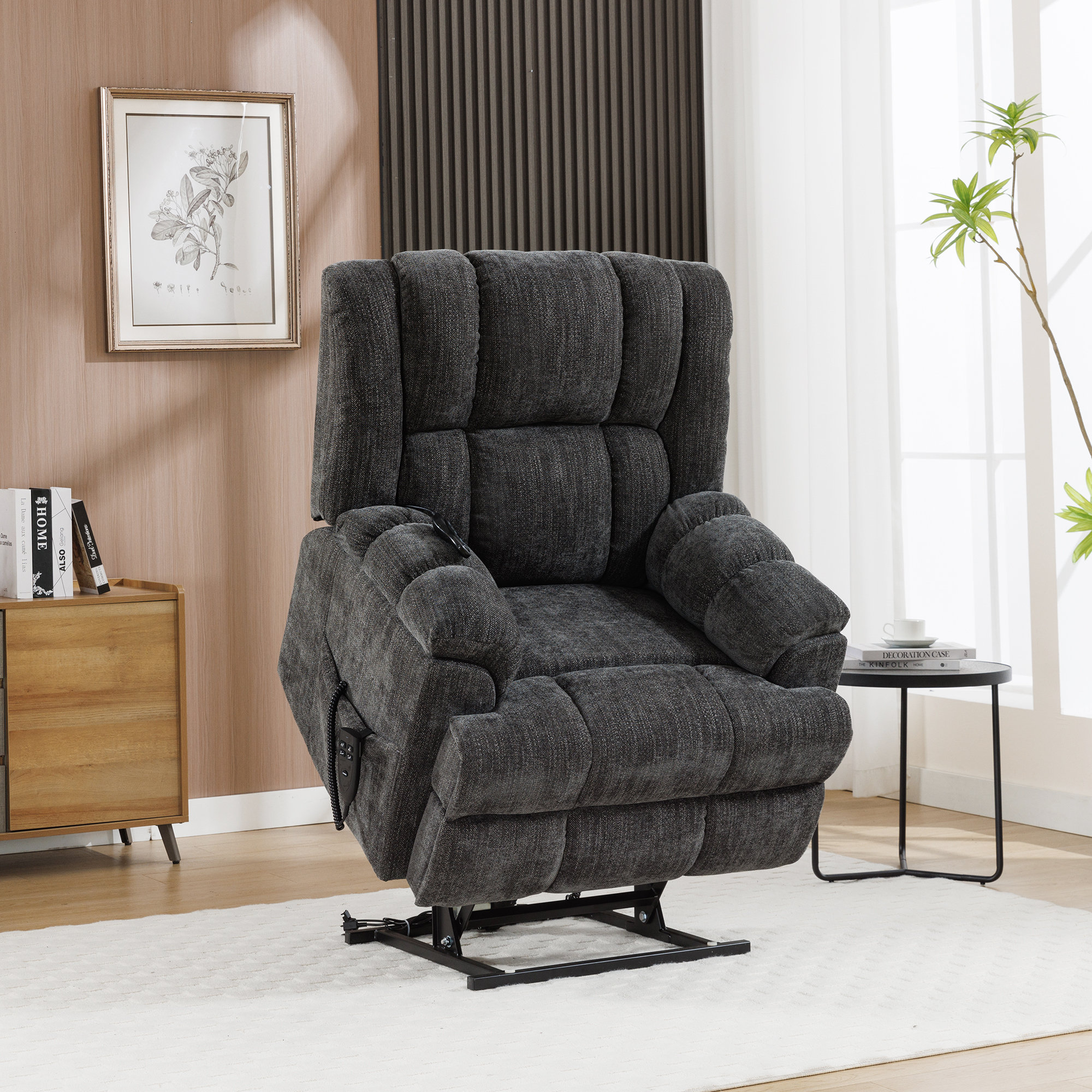Latitude Run® Aura Dual Motor Power Lift Recliner with Heat and