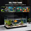 Grand ensemble de démarrage pour aquarium entièrement scellé, alimenté par USB avec adaptateurs US / EU / UK, plastique AS + PP durable, housse complète résistante aux fuites, fonctionnement silencieux, aquarium facile à installer pour la maison ou le bureau