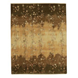 Floral Area Rug in Brown