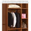 Tablettes suspendues fonctionnelles en bois pour garde-robe