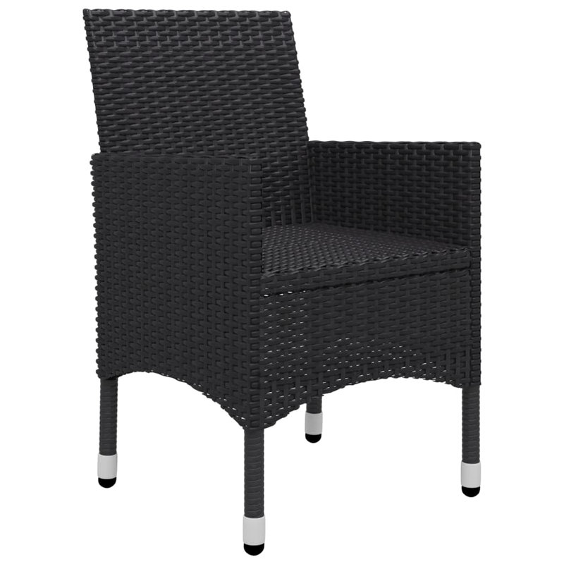  Ensemble de salle à manger noir, blanc crème, Noir, Blanc
